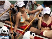 美女划龙舟----很有看点
