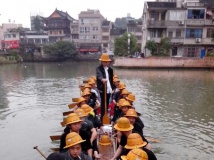 北白象塘下龙舟