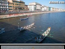 上：意大利赛船，下：中国赛龙舟。太像了