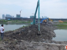 130609乐清石马河道正在开挖