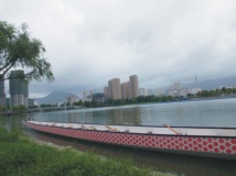 昨天在中心公园看到的龙舟