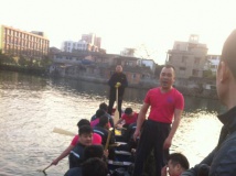 2013温州地区首条大龙开划 温州南门龙舟队