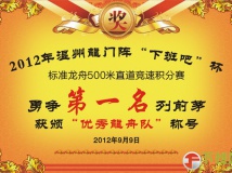 为每个队准备的奖状